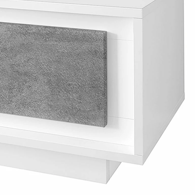Loftscape LC Spa Meuble TV Forenza – Imitation Béton / Blanc