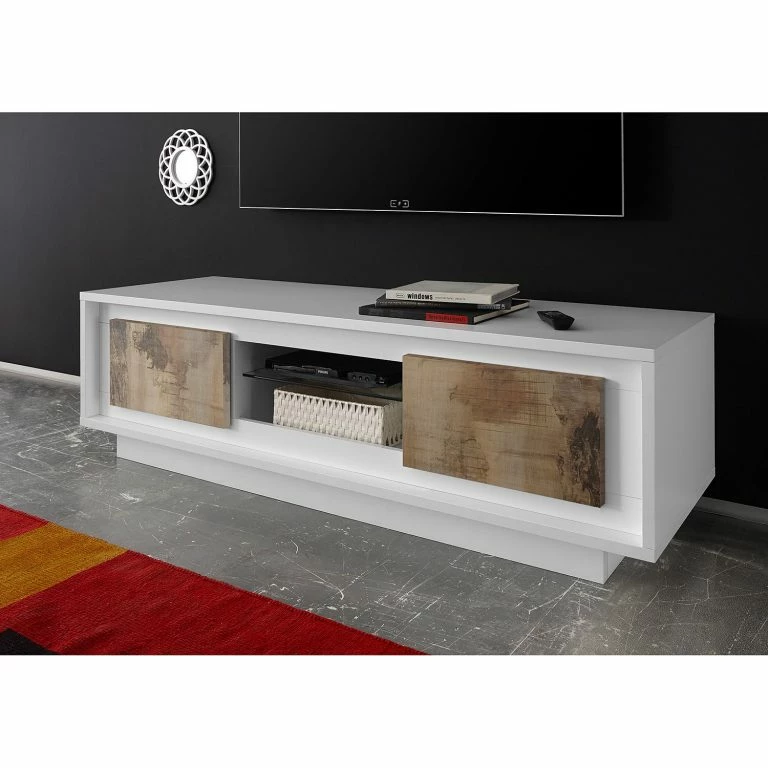 Loftscape LC Spa Meuble TV Forenza – Marron Clair / Blanc