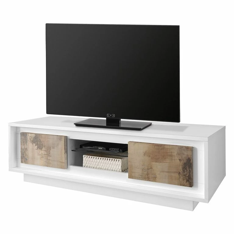 loftscape LC Spa Meuble TV Forenza – Marron clair / Blanc