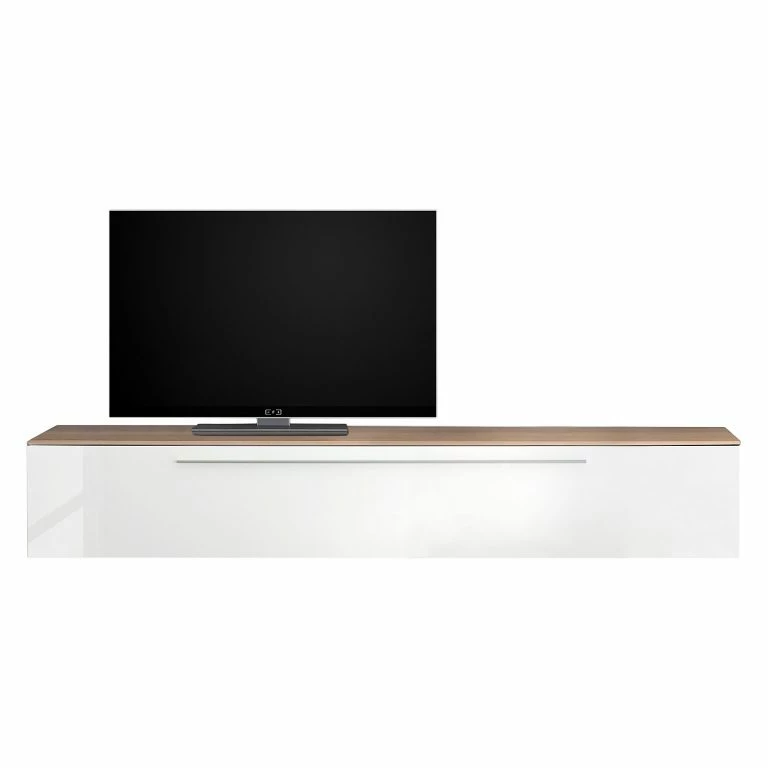 Loftscape LC Spa Meuble TV Infinity – Blanc / Imitation Noyer Clair