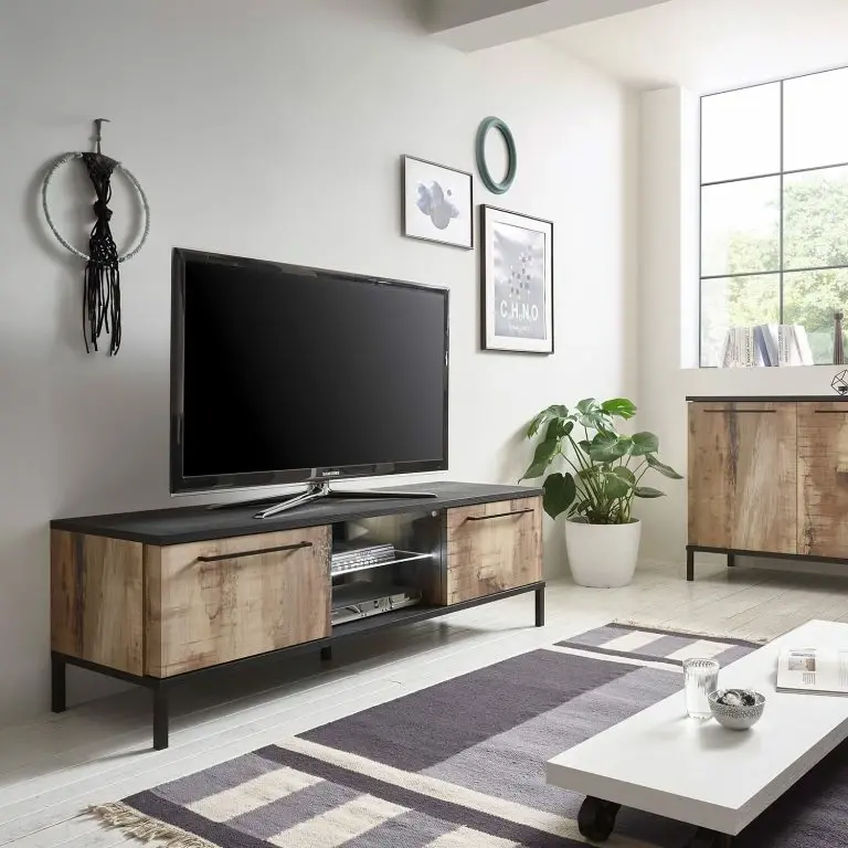 Loftscape LC Spa Meuble TV Mango – Imitation Chêne De Navarra