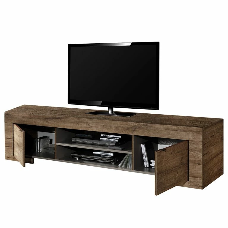 Loftscape LC Spa Meuble TV Milano LC – Imitation Chêne Foncé