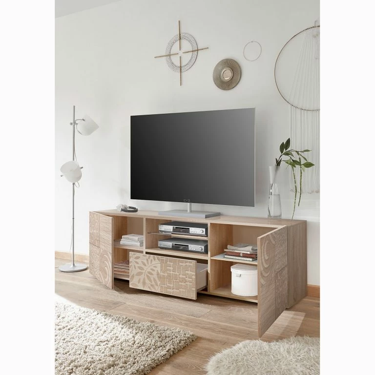 Loftscape LC Spa Meuble TV Miro – Imitation Chêne De Sonoma
