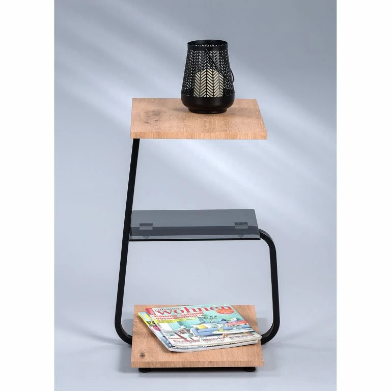 Loftscape Loftscape Bout De Canapé Argy – Marron / Noir