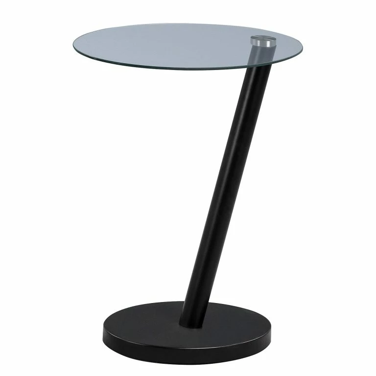 loftscape Loftscape Bout de canapé Billiers II – Verre / Métal – Noir