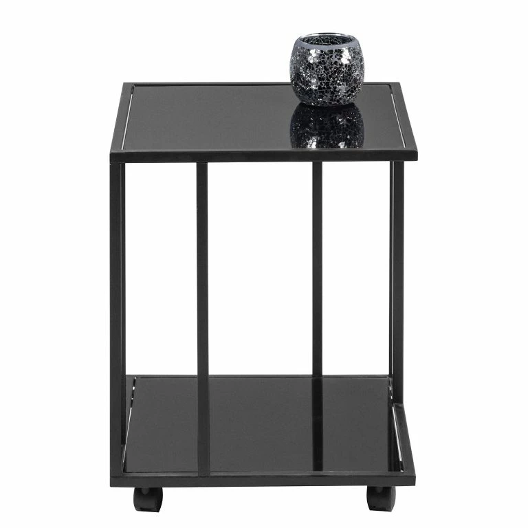 Loftscape Loftscape Bout De Canapé Bonnefond – Verre / Métal – Noir