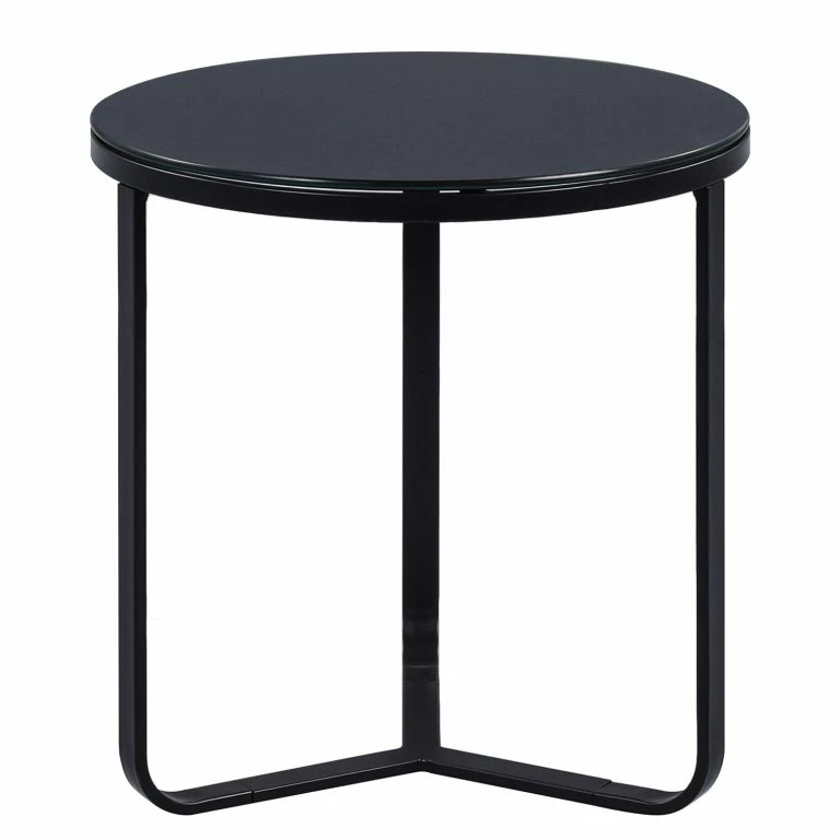 loftscape Loftscape Bout de canapé Borghi – Verre / Métal – Noir