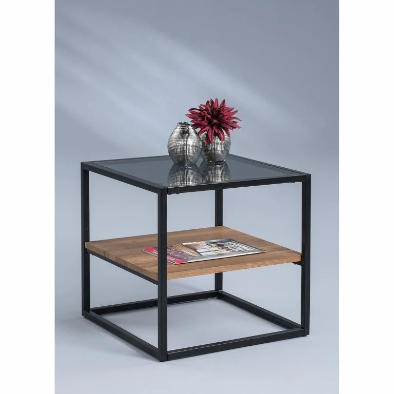 Loftscape Loftscape Bout De Canapé Bothell – Gris / Noir