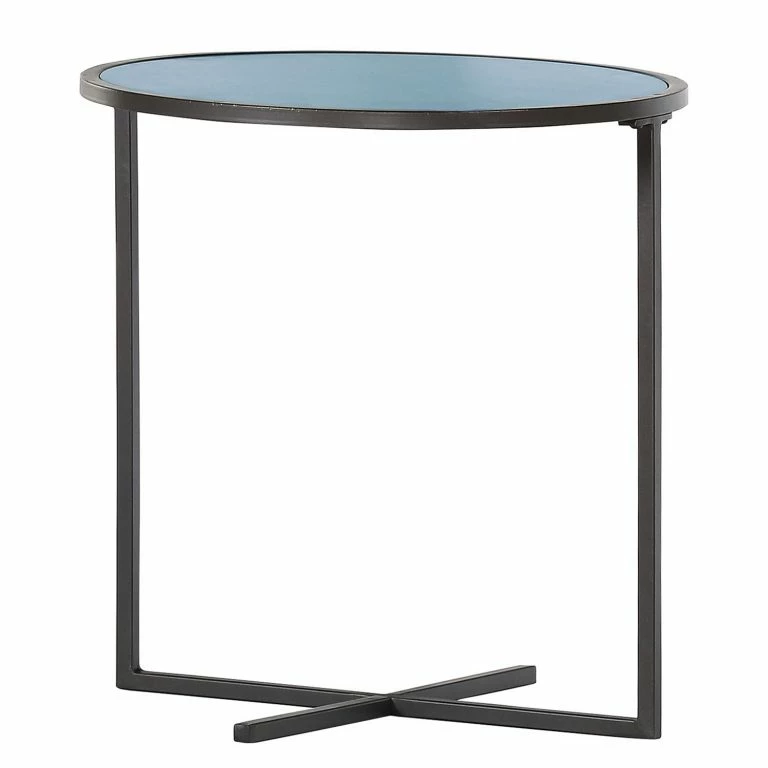 loftscape Loftscape Bout de canapé Carrabelle IV – Bleu / Anthracite