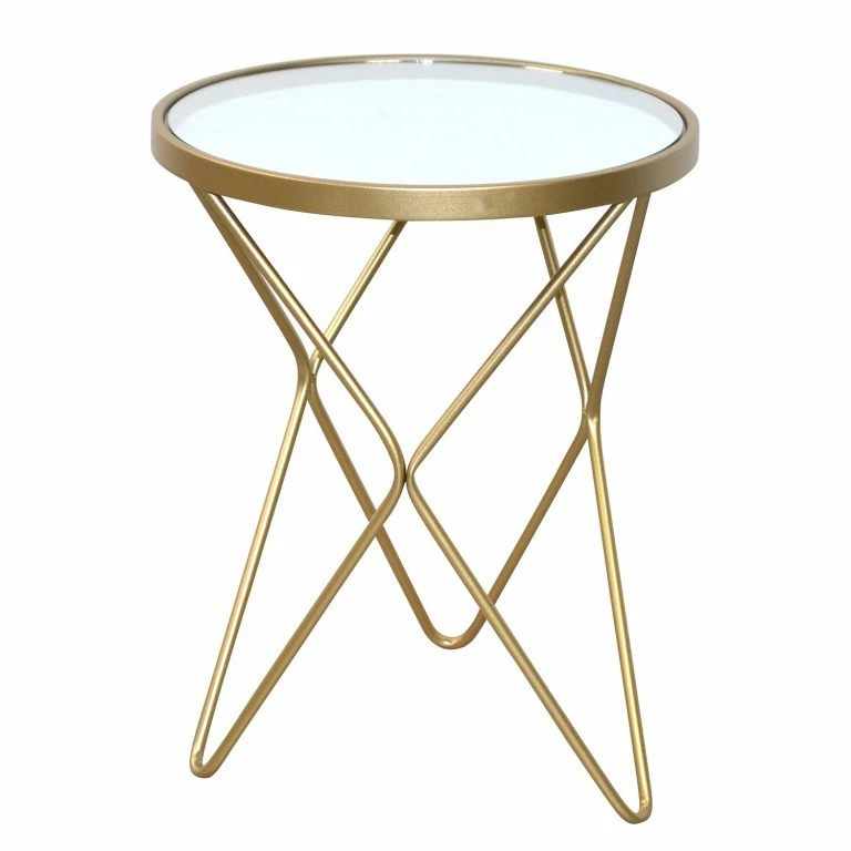 loftscape Loftscape Bout de canapé Comico – Verre / Métal – Doré