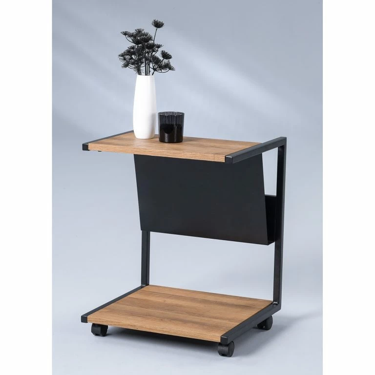 Loftscape Loftscape Bout De Canapé Eastmark – Imitation Chêne / Noir