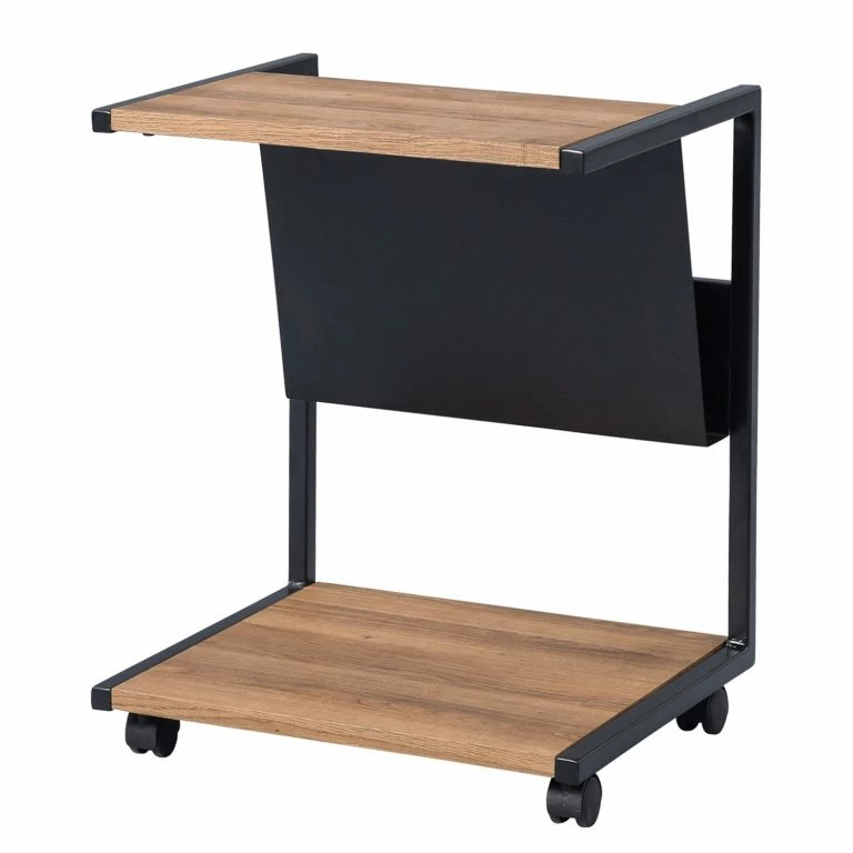 loftscape Loftscape Bout de canapé Eastmark – Imitation chêne / Noir