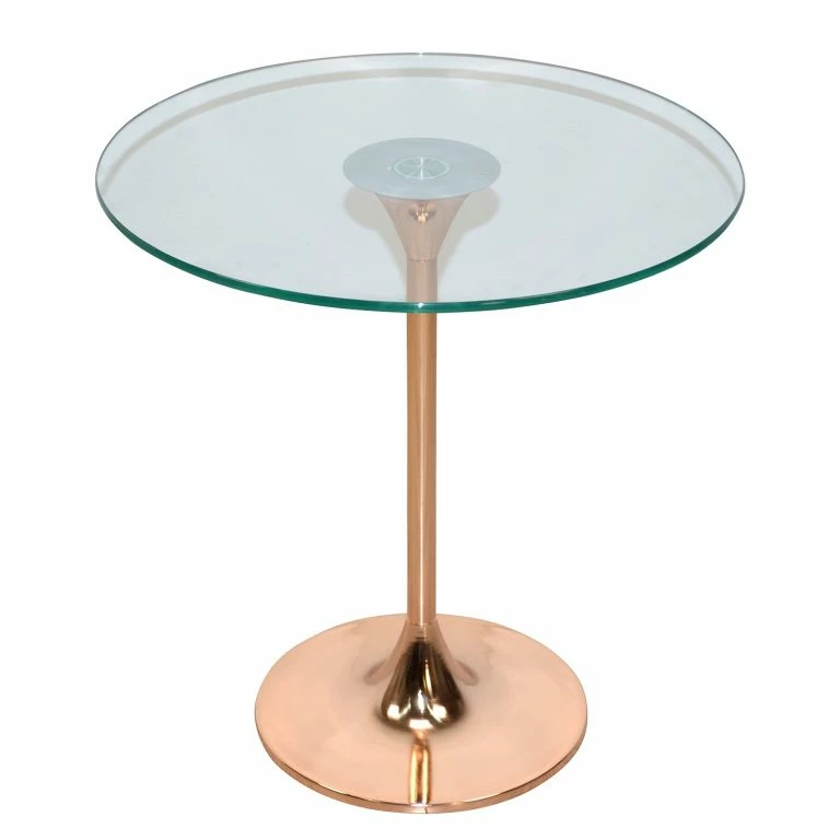 Loftscape Loftscape Bout De Canapé Evansville – Verre / Métal – Cuivre