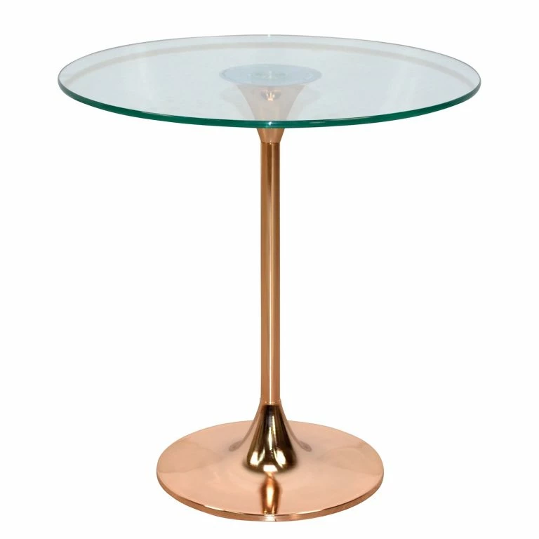 Loftscape Loftscape Bout De Canapé Evansville – Verre / Métal – Cuivre