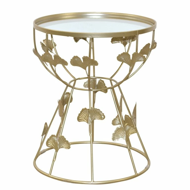 Loftscape Loftscape Bout De Canapé Fowey – Verre / Métal – Doré