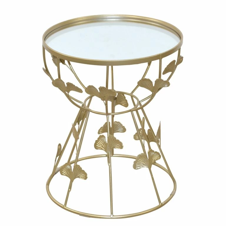 loftscape Loftscape Bout de canapé Fowey – Verre / Métal – Doré