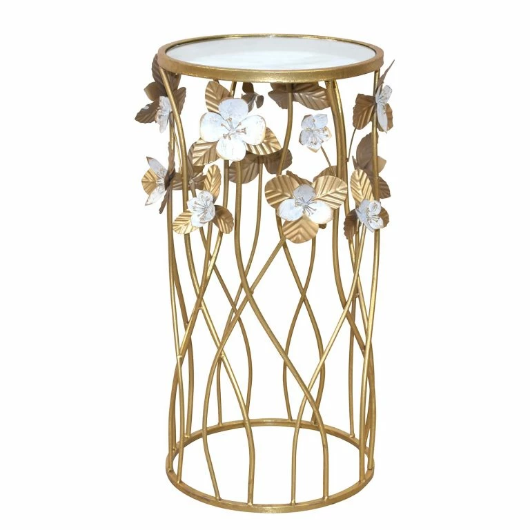 Loftscape Loftscape Bout De Canapé Givry – Verre / Métal – Doré