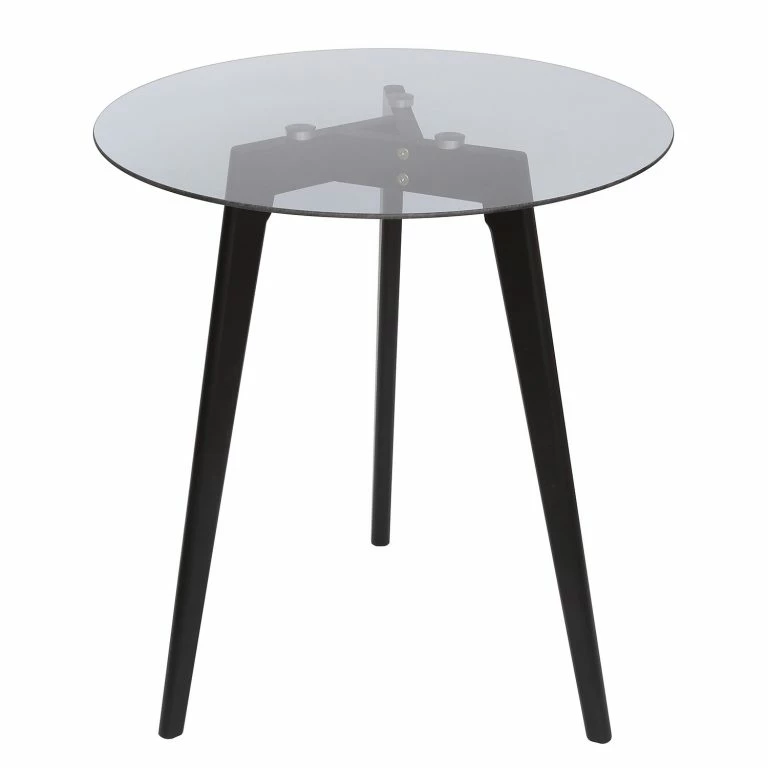 loftscape Loftscape Bout de canapé Great Bend – Métal / Verre – Noir