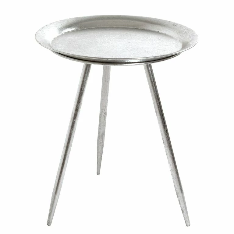 loftscape Loftscape Bout de canapé Hatta II – Verre – Argenté