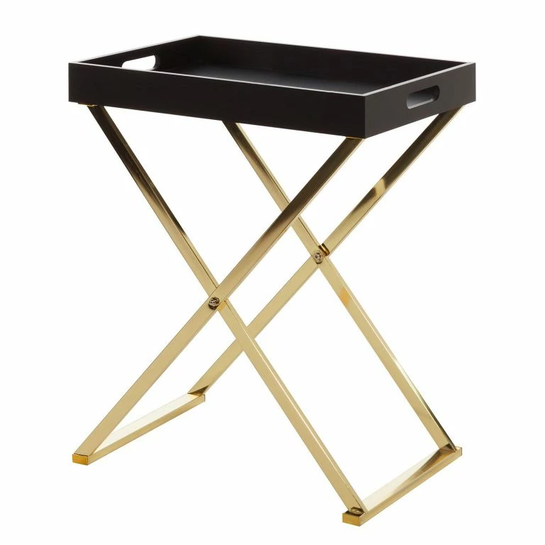 loftscape Loftscape Bout de canapé Lombres – Noir / Doré