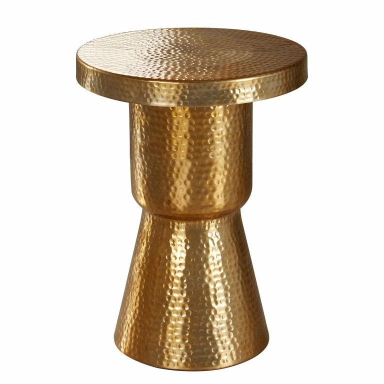 loftscape Loftscape Bout de canapé Lorquin – Aluminium – Doré