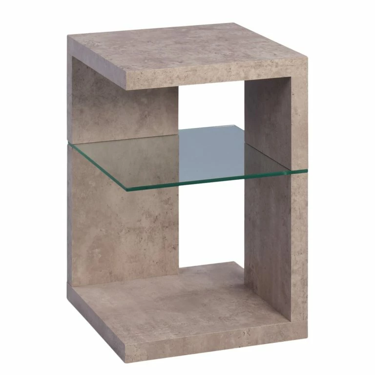 loftscape Loftscape Bout de canapé Lyman – Imitation béton