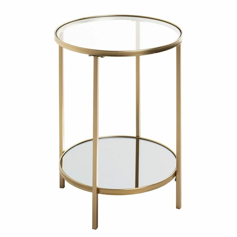 loftscape Loftscape Bout de canapé Pag IV – Verre / Métal – Doré