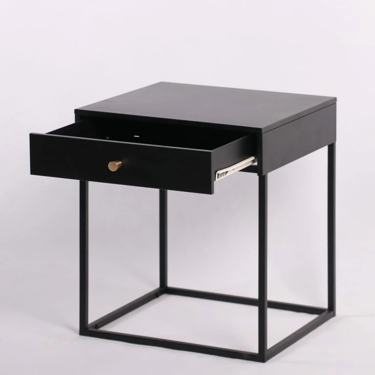 Loftscape Loftscape Bout De Canapé Potton – Métal – Noir