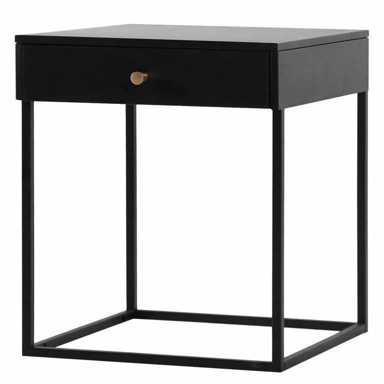 loftscape Loftscape Bout de canapé Potton – Métal – Noir