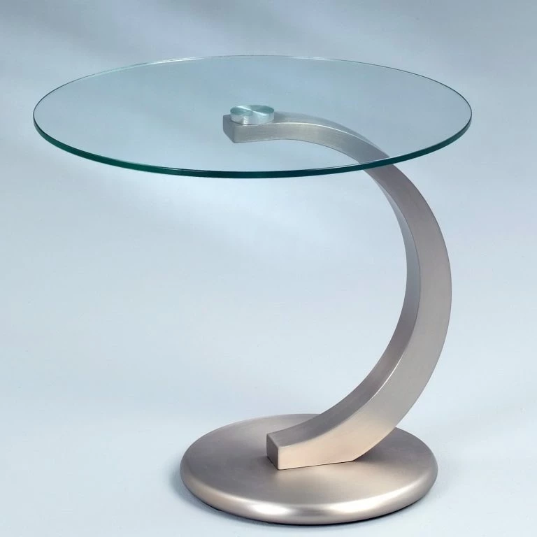 Loftscape Loftscape Bout De Canapé Semer I – Verre / Métal – Argenté