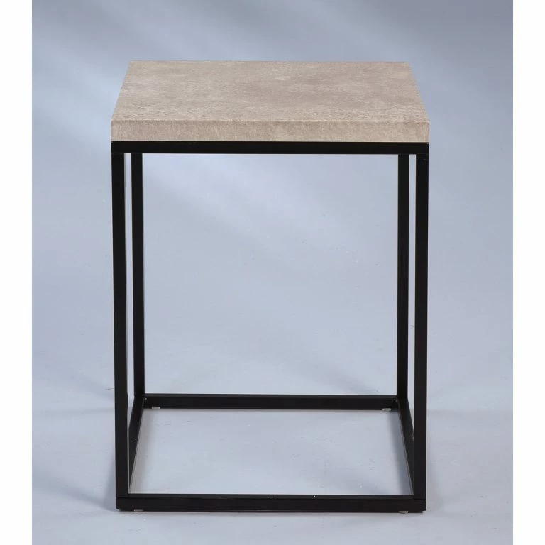 Loftscape Loftscape Bout De Canapé Sewen – Imitation Béton / Noir