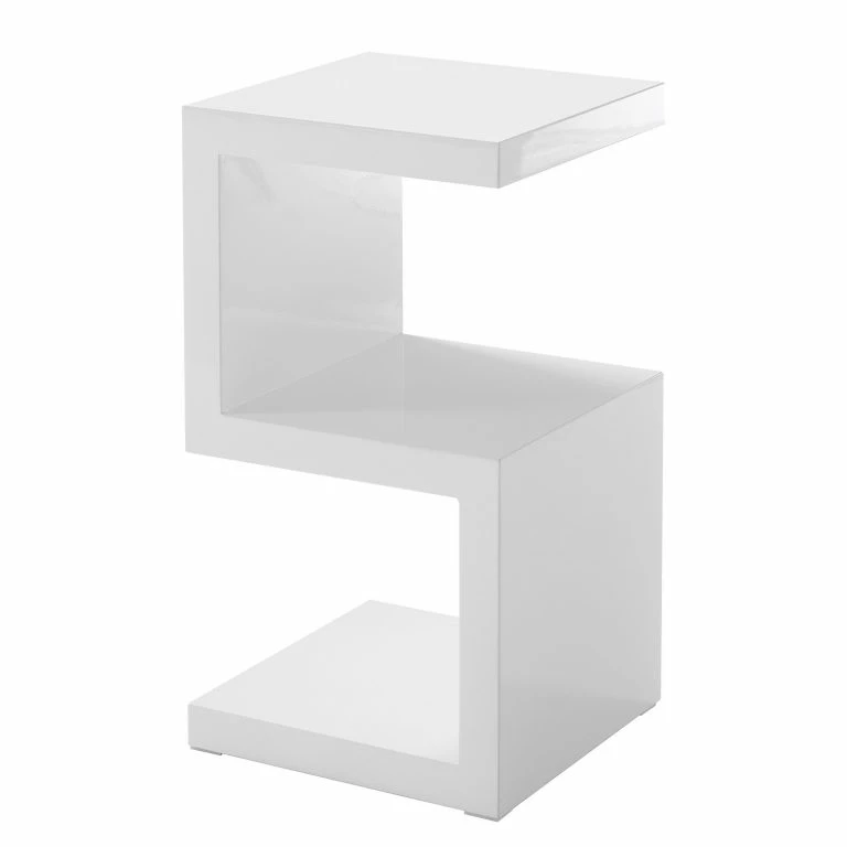 loftscape Loftscape Bout de canapé Snake – Blanc brillant