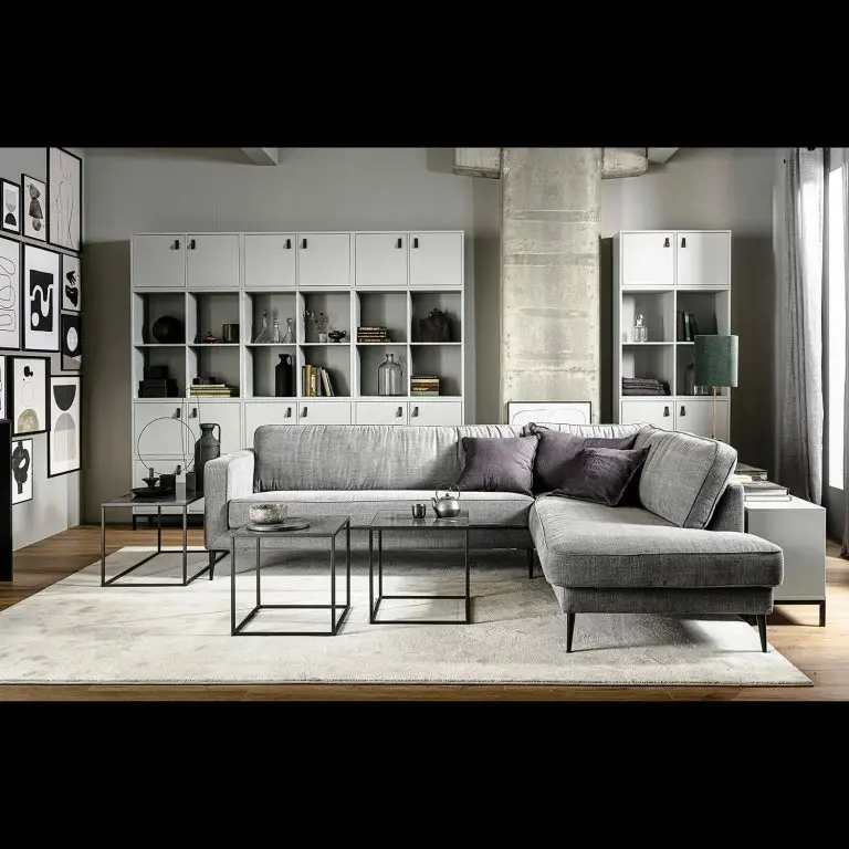 Loftscape Loftscape Bout De Canapé Sornas – Porcelaine / Métal – Imitation Marbre Noir / Noir