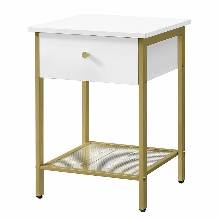 Loftscape Loftscape Bout De Canapé Villa Maria – Blanc / Doré