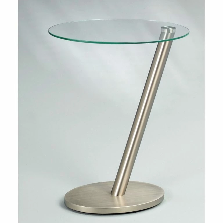 Loftscape Loftscape Bout De Canapé Voglans – Verre / Métal – Argenté