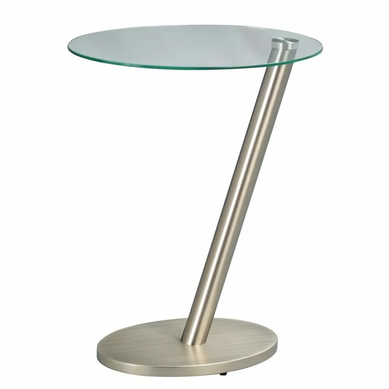 loftscape Loftscape Bout de canapé Voglans – Verre / Métal – Argenté