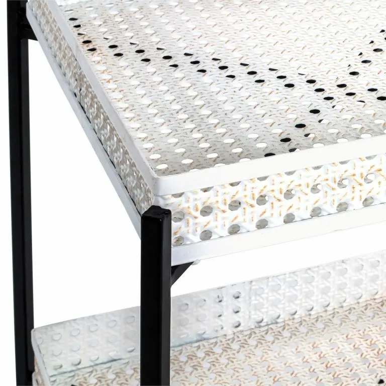 Loftscape Loftscape Bout De Canapé Whiteville III – Métal – Blanc Crème / Noir