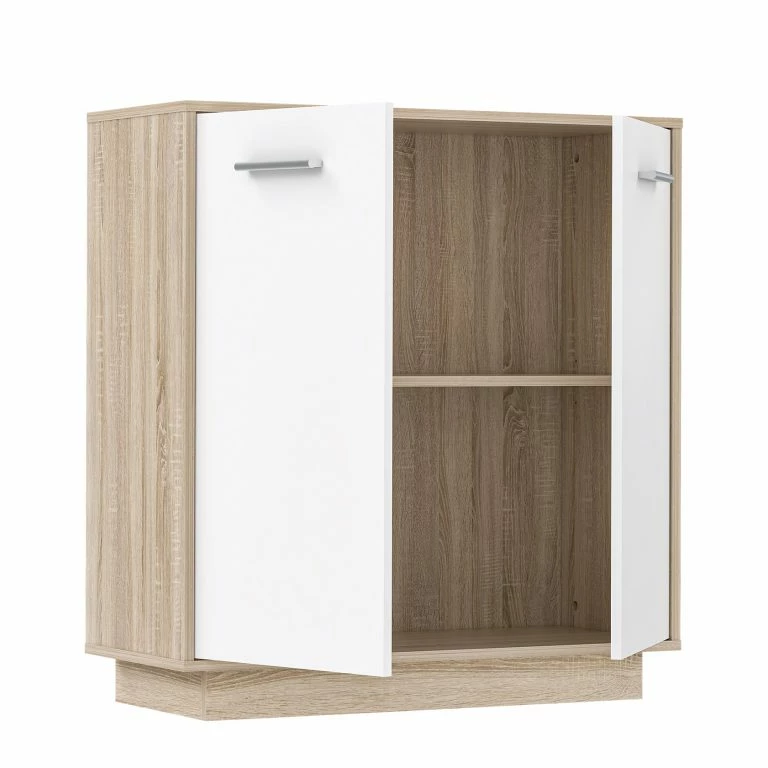 Loftscape Loftscape Buffet Aracala – Blanc / Imitation Chêne De Sonoma