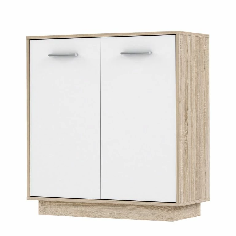 loftscape Loftscape Buffet Aracala – Blanc / Imitation chêne de Sonoma