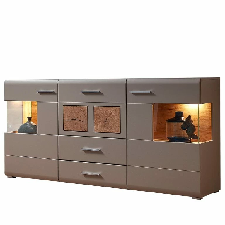 Loftscape Loftscape Buffet Aulby – Avec éclairage – Taupe