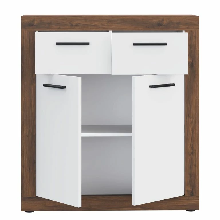 Loftscape Loftscape Buffet Ballito – Blanc / Imitation Noyer