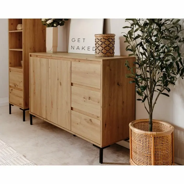 Loftscape Loftscape Buffet Brochet II – Imitation Chêne / Noir