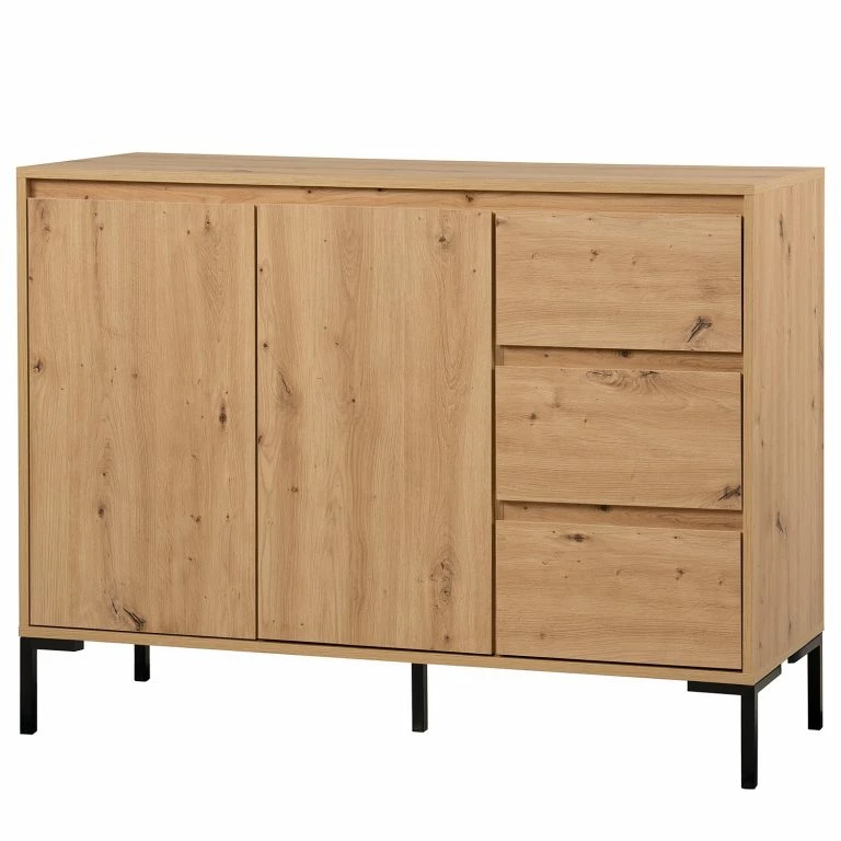 loftscape Loftscape Buffet Brochet II – Imitation chêne / Noir