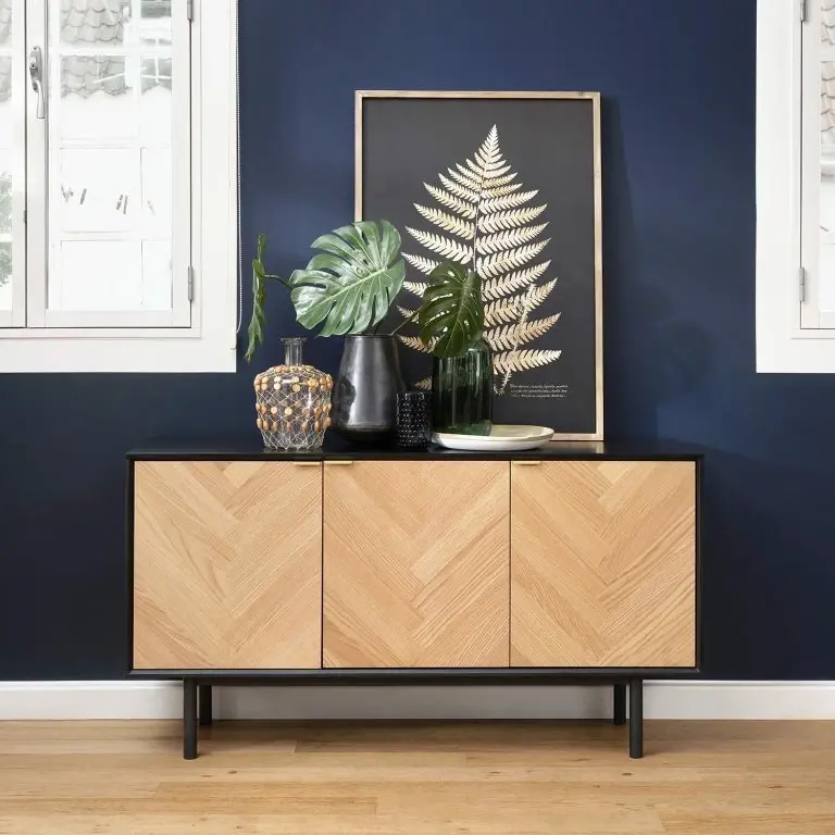 Loftscape Loftscape Buffet Charlo – Placage En Bois Véritable – Chêne / Noir