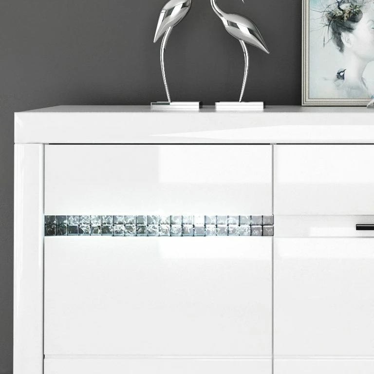 Loftscape Loftscape Buffet Charnocks – Blanc Brillant / Blanc