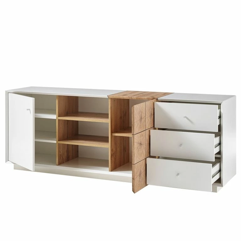 Loftscape Loftscape Buffet Crecora I – Blanc / Imitation Chêne