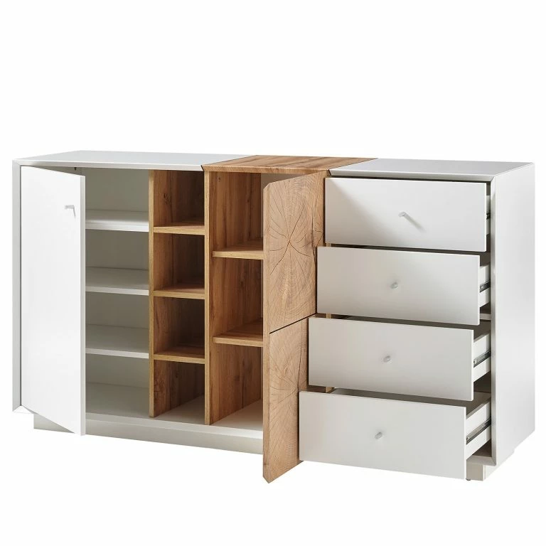Loftscape Loftscape Buffet Crecora II – Blanc / Imitation Chêne