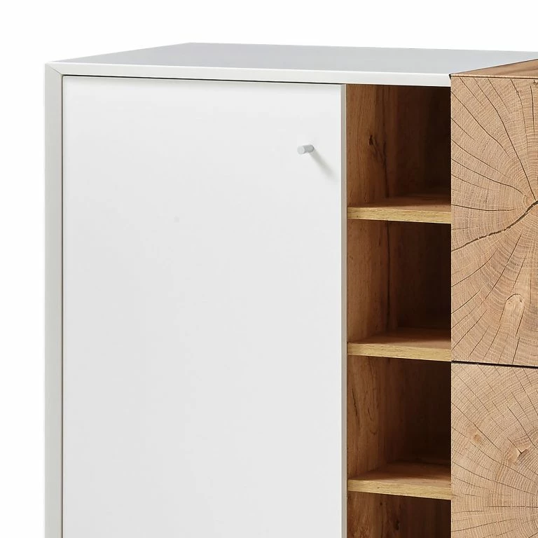 Loftscape Loftscape Buffet Crecora II – Blanc / Imitation Chêne