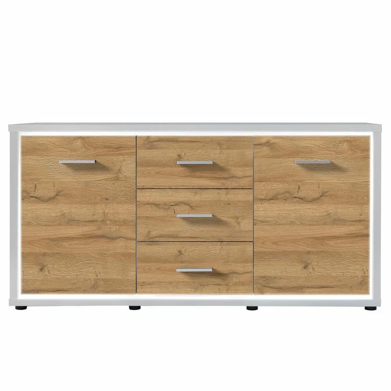 Loftscape Loftscape Buffet Hagby – Imitation Chêne / Blanc
