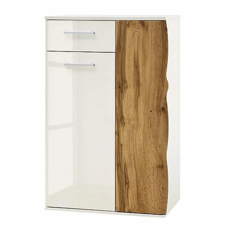 loftscape Loftscape Buffet haut Vantaa II – Blanc brillant / Imitation chêne